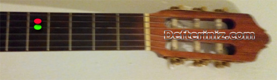 Gitar 5.tel La (A) notası.