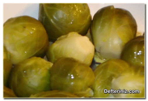 Zeytinyağlı Brüksel lahanası.