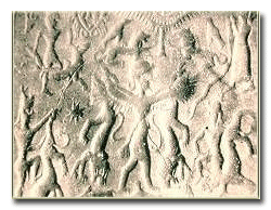 Eski Sümer sanatından bir örnek. Kral Shaushatar’ın mührü (Mitanni).