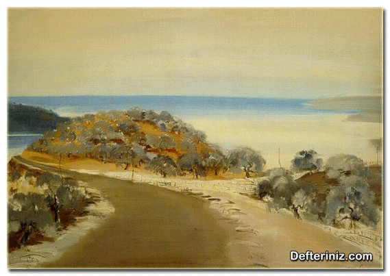 Turan Erol, İsimsiz tuval üzerine yağlı boya, 70x100 cm.