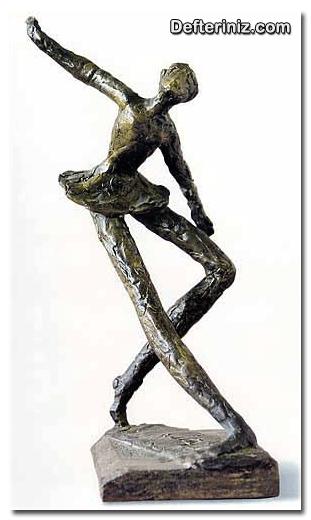 Zühtü Müridoğlu, Balerin Bronz, 26x11x9 cm, 1985.