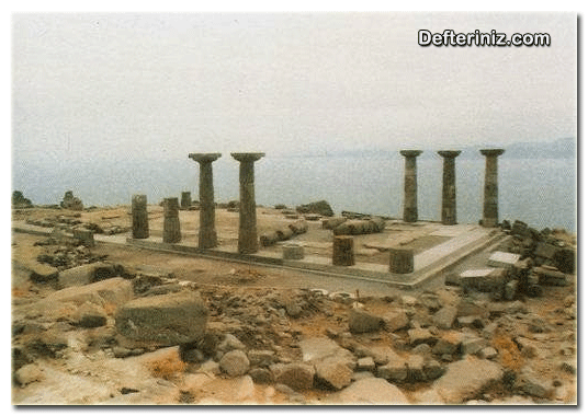 Yunan sanatından bir örnek. Assos Athena Tapınağı (Dor Nizamı).
