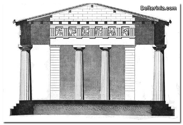 Yunan sanatından bir örnek daha. Zeus Olimpos Tapınağı (Atina).