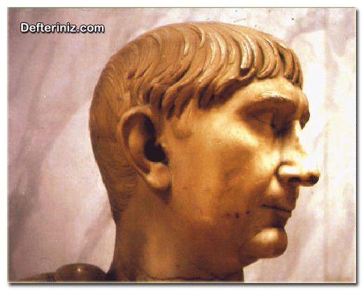 Roma heykel sanatından bir örnek. Trajanus Büst.