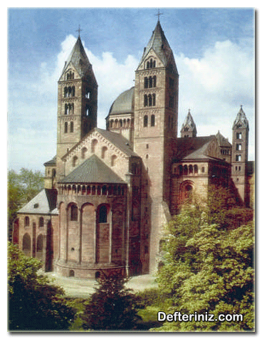 Roman sanatından bir örnek. Speyer Katedrali. 11. Yüzyıl.