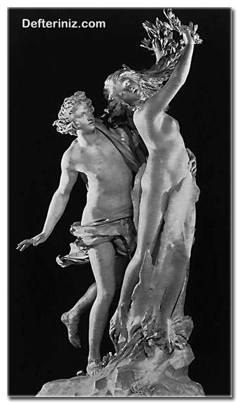 Barok dönemi sanatından bir örnek daha. Daphne ve Apollon Heykeli.
