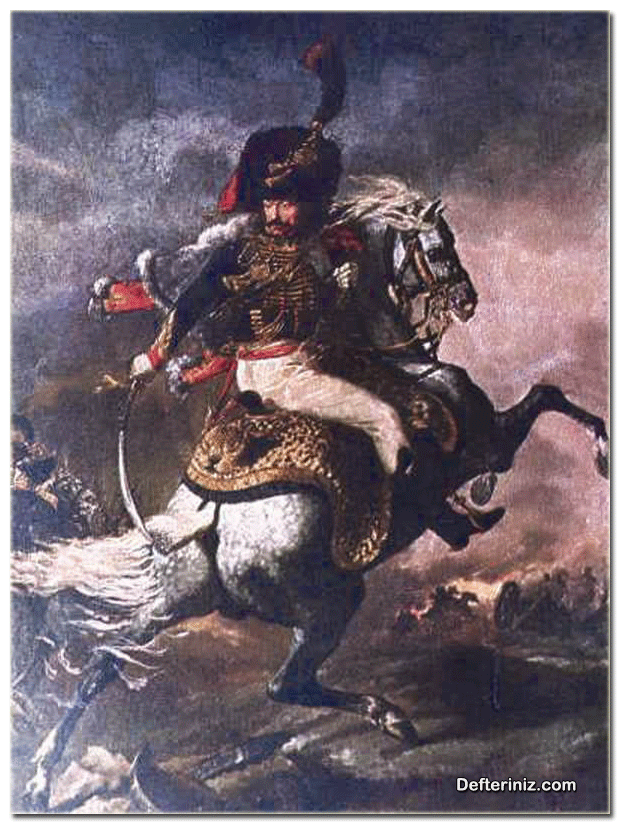 Romantizm dönemi sanatından bir örnek daha. Napoleone Ordusundan Bir Süvari.