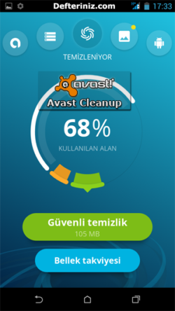 Anroid Hız Sorunu İçin Avast Cleanup.