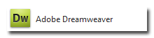 Dreamweaver programı.