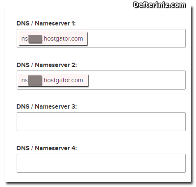 Domain ve Name Server Bilgisini İlişkilendirmek.