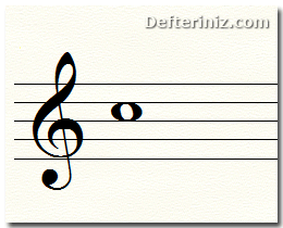 Birlik nota (dört vuruşluk nota - tam nota).