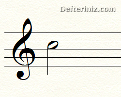 İkilik nota (iki vuruşluk nota).